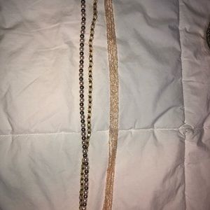 Beaded long necklace